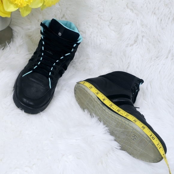 Gucci men sneakers black leather Ronnie Hi top sz.10 - Picture 14 of 17